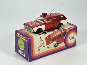 (s911) Siku 342 Feuerwehr-Kommando-Wagen ジク ドイツ製 ミニカー 当時物 