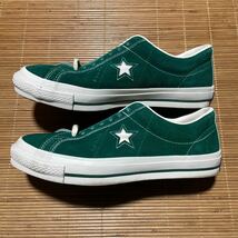 19ss 日本製 CONVERSE TIMELINE ONESTAR J VTG コンバース タイムライン ワンスター スエード グリーン US9.5 28cm_画像1