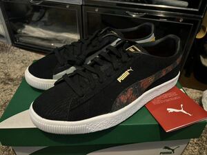 かっこいい！【新品未使用】PUMA SUEDE VTG GODZILLA ATMOS PUMA BLACKスウェード