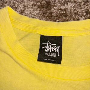 メキシコ製【USED】stussy Tシャツ 黄ラスタの画像4