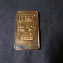 CREDIT SUISSE スイス ゴールドバー GOLD 金 金インゴッド クレディスイス_画像1