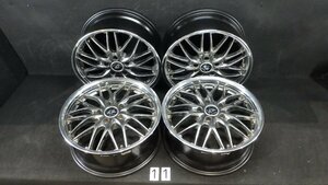 [石] VOLTEC INTER MILANO 17×7JJ 114.3×5H +48 ハブ73mm クロームメッキ 個人宅不可 社外アルミ ■ 17インチ ボルテック 中古品 ■