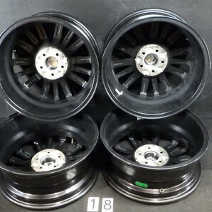 [石] ENKEI SMACK 16×6.5J 100×5H +45 ハブ径67mm ブラック/ポリッシュ 社外アルミホイール 4本セット 個人宅不可 ■ エンケイ 中古品 ■の画像2