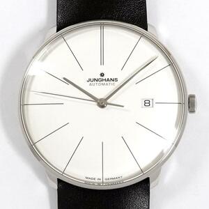 Junghans Yunhans Meister Fine 027 4152 00 Мужской автоматический ветер SS/кожа новый неиспользованный