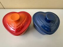 CREUSET ルクルーゼ ハート ミニココット　2個セット　食器 未使用保管品_画像1