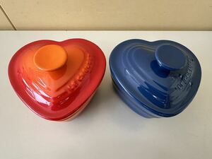 CREUSET ルクルーゼ ハート ミニココット　2個セット　食器 未使用保管品