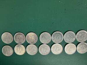 昭和64年　1円硬貨 14枚まとめ　保管品【6446B】