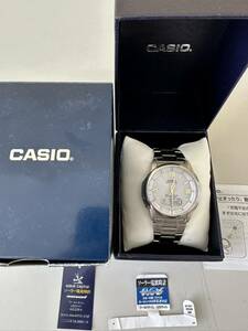 CASIO カシオ ソーラー電波時計 WAVECEPTER WVA-M640TD-2AJF 腕時計 稼動品　中古品【6533】