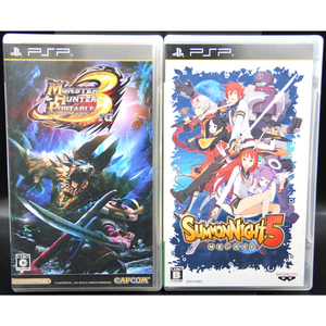 PSP 4本セット モンハン3rd/サモンナイト5/レディアントマイソロジー2/テイルズ オブ バーサス【送料無料・追跡付き発送】