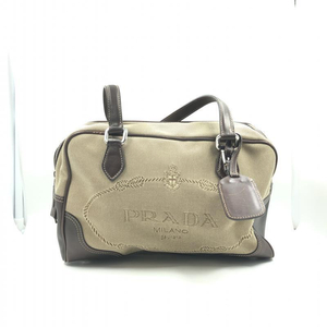 【中古】PRADA ロゴジャガード ミニボストンバッグ BL0260 R-C　プラダ[240024454623]