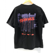 【中古】KISS 90s Hanesボディ REVENGE 両面プリントTシャツ サイズXL ブラック キッス バンド[240024455898]_画像2