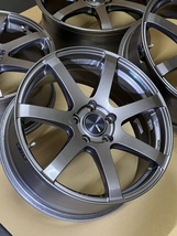 中古ホイール４本セットENKEI PF07 PERFORMANCELINE RACING 18×7.5JJ+48 PCD114.3アルファード ヴェルファイア エスティマ クラウン など_画像4