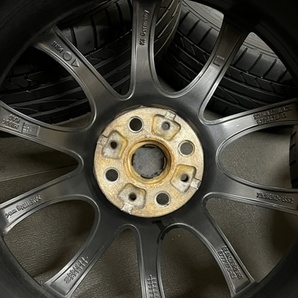 ホイール付タイヤ４本セット MINI COOPER SCHWARZ BLACK 7J×18EH2ET52 PCD100 205/40/18 BRIDGESTONE POTENZA タイヤは良好な状態の画像7