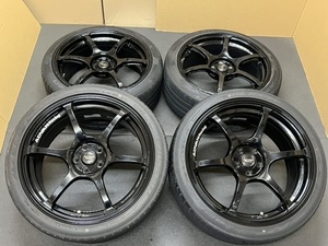 ホイール付タイヤ４本セット ADVAN RACING RG3 18×8JJ+48 PCD100 225/40/18 ADVAN RACING 