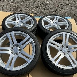 ホイール付タイヤ４本セットCARLSSON 1/5 RS EVO DARK SERIES 9.5J×19HET45 8.5J×19H2ET40 PCD112 275/35/19/245/40/19 状態の良いタイヤの画像5