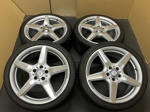 ホイール付タイヤ４本セット ((メルセデスベンツ W218 CLS AMGパッケージ 純正ホイール W211W212等 9.5J×19H2ET48 8.5J×19H2+34.5 PCD112