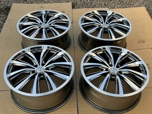 中古ホイール４本セット　WEDS LEONIS アルファード ヴェルファイア エスティマ クラウンマジェスタ 等 20×8.5JJ+45 PCD114.3