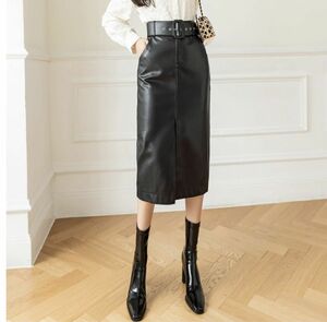 【020310L】Lサイズ タイトスカート オフィススタイル ブラック