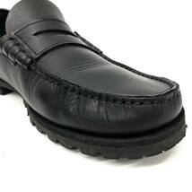 Paraboot パラブーツ CORAUX コロー モカシン コインローファー ドレスシューズ レザーシューズ ブラック 183312 サイズ7.5 約26.0cm_画像4