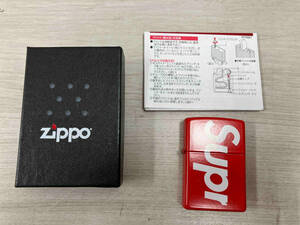 *Zippo ジッポ Supreme シュプリーム 20年製 レッド 箱有り