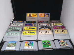 ジャンク スーパーファミコン・Nintendo64 ソフトまとめ売り 22個セット