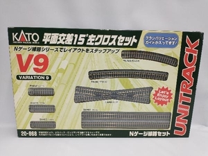 KATO 20-868 V9 平面交差15°左クロスセット カトー