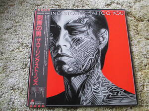 帯付　The Rolling Stones　ザ・ローリング・ストーンズ　Tattoo You　刺青の男　LPレコード