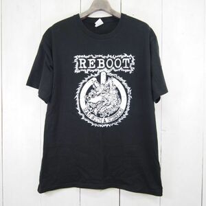 マンウィズアミッション MAN WITH A MISSION 2020 REBOOT LIVE & STREAMING MISSION Tシャツ(XL)ブラック