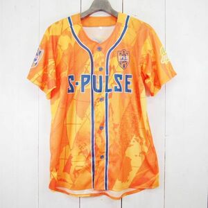 サッカーJリーグ 清水エスパルス 30周年アニバーサリー記念前開き応援ユニフォームシャツ(F)オレンジ/線番号92