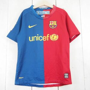 ナイキ NIKE サッカー FCバルセロナ レプリカユニフォームTシャツ*FIT DRY(140)背番号10/MESSI