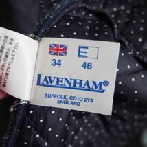 英国製 シップス 別注 ラベンハム LAVENHAM × SHIPS フーデッドウールキルティングコート ブランドン BRUNDON(34)パープル_画像8