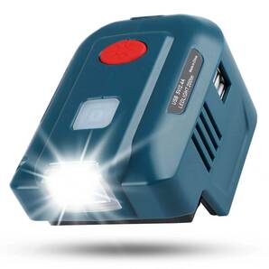 (B) マキタ makita 互換 インバーター ポータブル電源 アダプター AC電源 USB LED ライト付 18V バッテリー モバイル 非常時 100V 家庭用の画像4