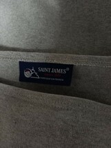 美品　セントジェームス 長袖　霜降り　グレー　無地　フランス製　バスク　カットソー　size4　M ウエッソン Tシャツ SAINT JAMES 定番　_画像8