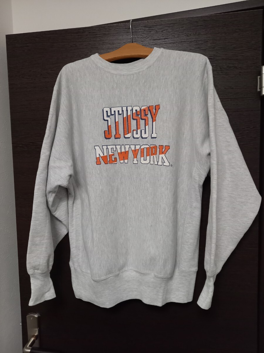 STUSSY ニューヨーク限定 M チャンピオン リバースウィーブ STUSSY ニューヨーク限定 M チャンピオン リバースウィーブ