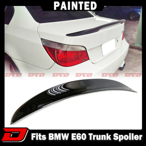 【何色でも塗装可能】P Type BMW シリーズ セダン E60 塗装費込 リア トランクスポイラー ウィングスポイラー 2004-2010 純正色