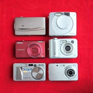 【確認済♪6台セット】 デジカメ コンパクトデジタルカメラ nikon coolpix ニコン S6200 FUJIFILM FinePix Z950EXR CASIO リコー まとめ