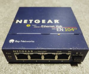 NETGEAR ネットギア Ethernet HUB イーサネットハブ 本体のみ 4Port 10BASE-T EN104TP
