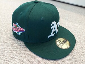 未使用品 NEW ERA キャップ 59FIFTY 7 1/2 オークランド アスレチックス ニューエラ 緑 グリーン