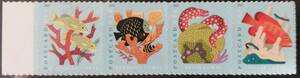  America .. country fish (4 kind ream, seal type ) MNH