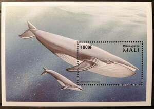 マリ クジラ(1種小型シート) MNH