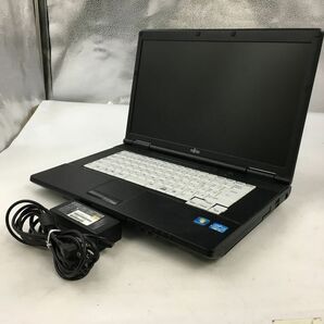 FUJITSU/ノート/HDD 160GB/第2世代Core i3/メモリ2GB/2GB/WEBカメラ無/OS無-240305000836067の画像1