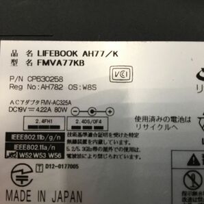 FUJITSU/ノート/HDD 1000GB/第3世代Core i7/メモリ4GB/4GB/WEBカメラ有/OS無-240313000853526の画像6