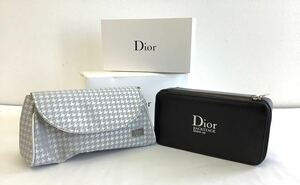 #12158Dior☆ ディオール ポーチ2個セット ノベルティポーチ ロゴ 小物入れ 化粧ポーチ クリスチャンディオール 