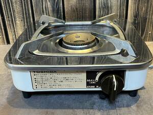  beautiful goods * Showa Retro [TOSHIBA LP gas one . gas portable cooking stove K-130] Toshiba secondhand goods several times use ignition has confirmed 