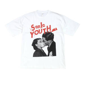 ソニック・ユース Sonic Youth バンド ニューヨーク ストリート系 デザイン おもしろTシャツ メンズTシャツ 半袖 ★tsr0943-wht-xl