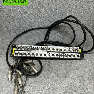 PCN98-1547 激安 パッチパネル パッチ盤 CANARE MR202-AT 003 CANNON XLR-3-11C XLR-3-12C XLR31F XLR32F 3U コネクターパネル 中古 現状品