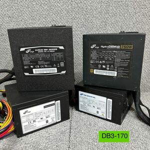 DB3-170 激安 PC 電源BOX FSP AURUM 98+ SERIES PT-650M HGS-750M FSP500-50ERN/BK 80PLUS PLATINUM GOLD SILVER 4点まとめ売り ジャンク