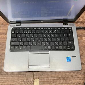 MY3-176 激安 ノートPC HP EltiteBook 820 G1 Core i3 4030U 1.90GHz ヒンジ破損あり BIOS立ち上がり確認済み ジャンクの画像3