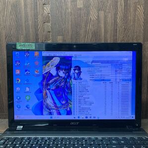 MY3-237 激安 OS Windows11Pro試作 ノートPC acer Aspire 5750 Core i5 メモリ4GB HDD320GB カメラ 現状品の画像2