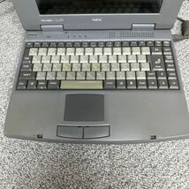 PCN98-1597 激安 PC98 ノートブック NEC Aile PC-9821La10/8 modelA 起動ランプ確認済み ジャンク 同梱可能_画像2